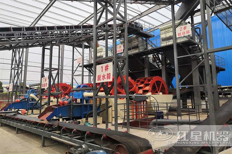 現(xiàn)場洗沙生產線 現(xiàn)場洗沙生產線