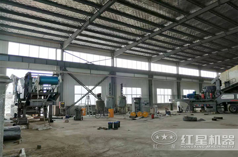 移動式建筑垃圾處理設備現場 移動式建筑垃圾處理設備現場