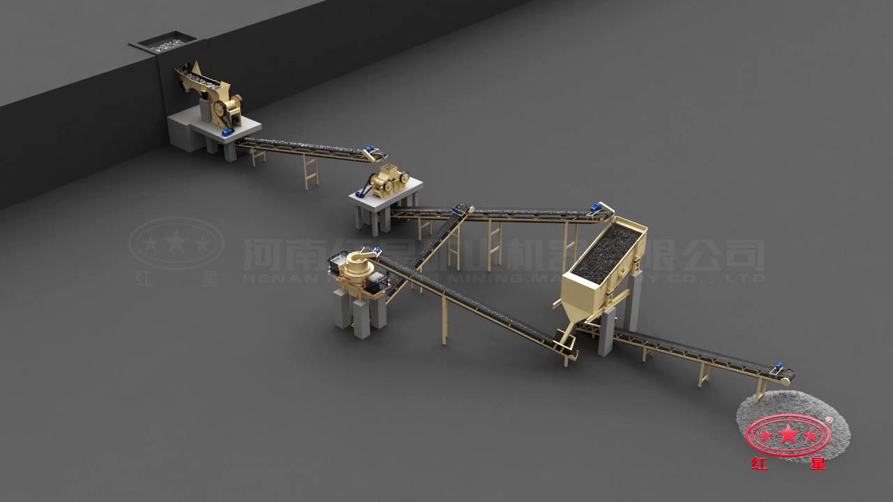 先粗、中細碎后再制砂