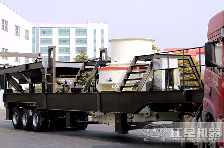 移動(dòng)石粉制砂機(jī)發(fā)貨現(xiàn)場(chǎng)，到場(chǎng)即可作業(yè)